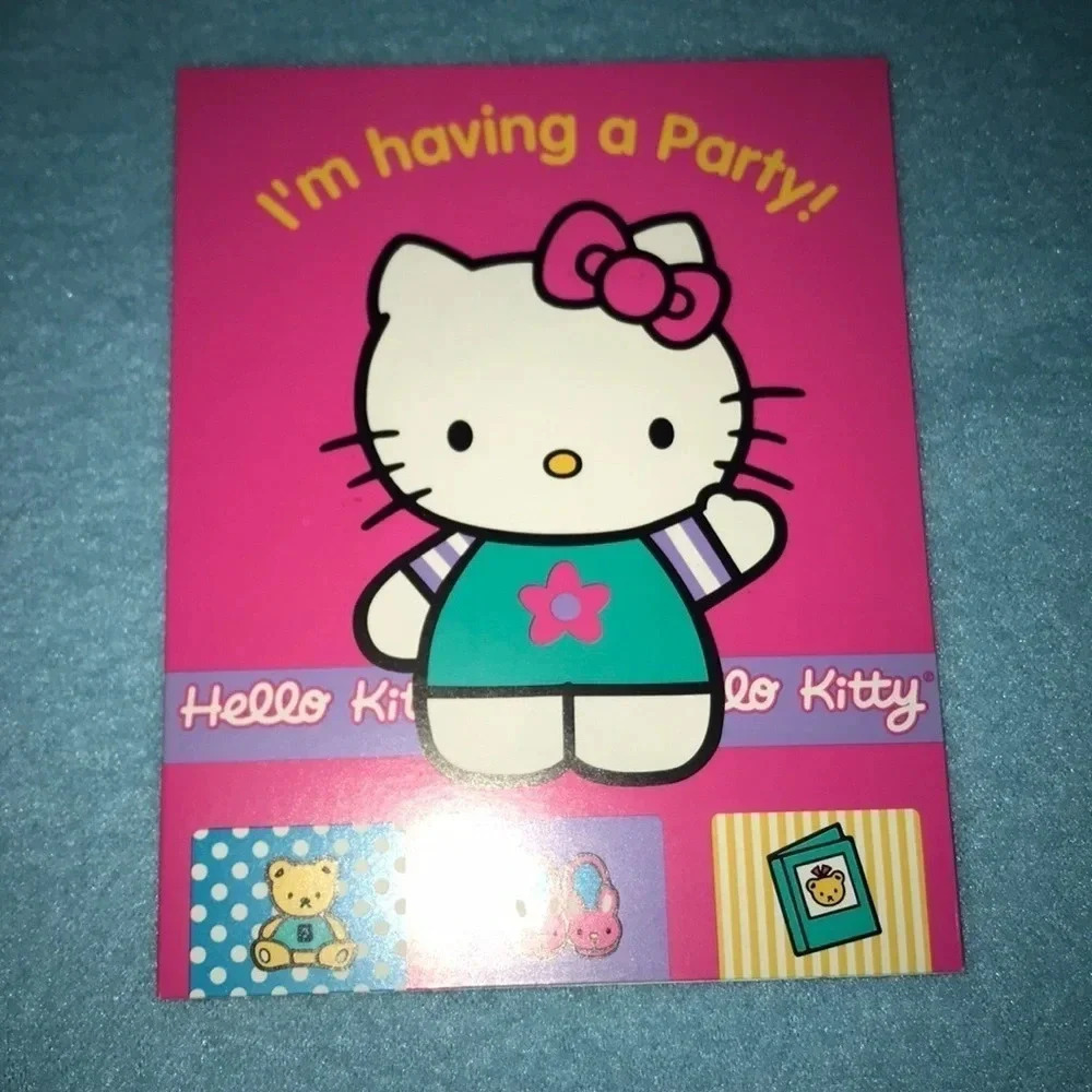 HELLO KITTY invites & Barbie Thank you notes